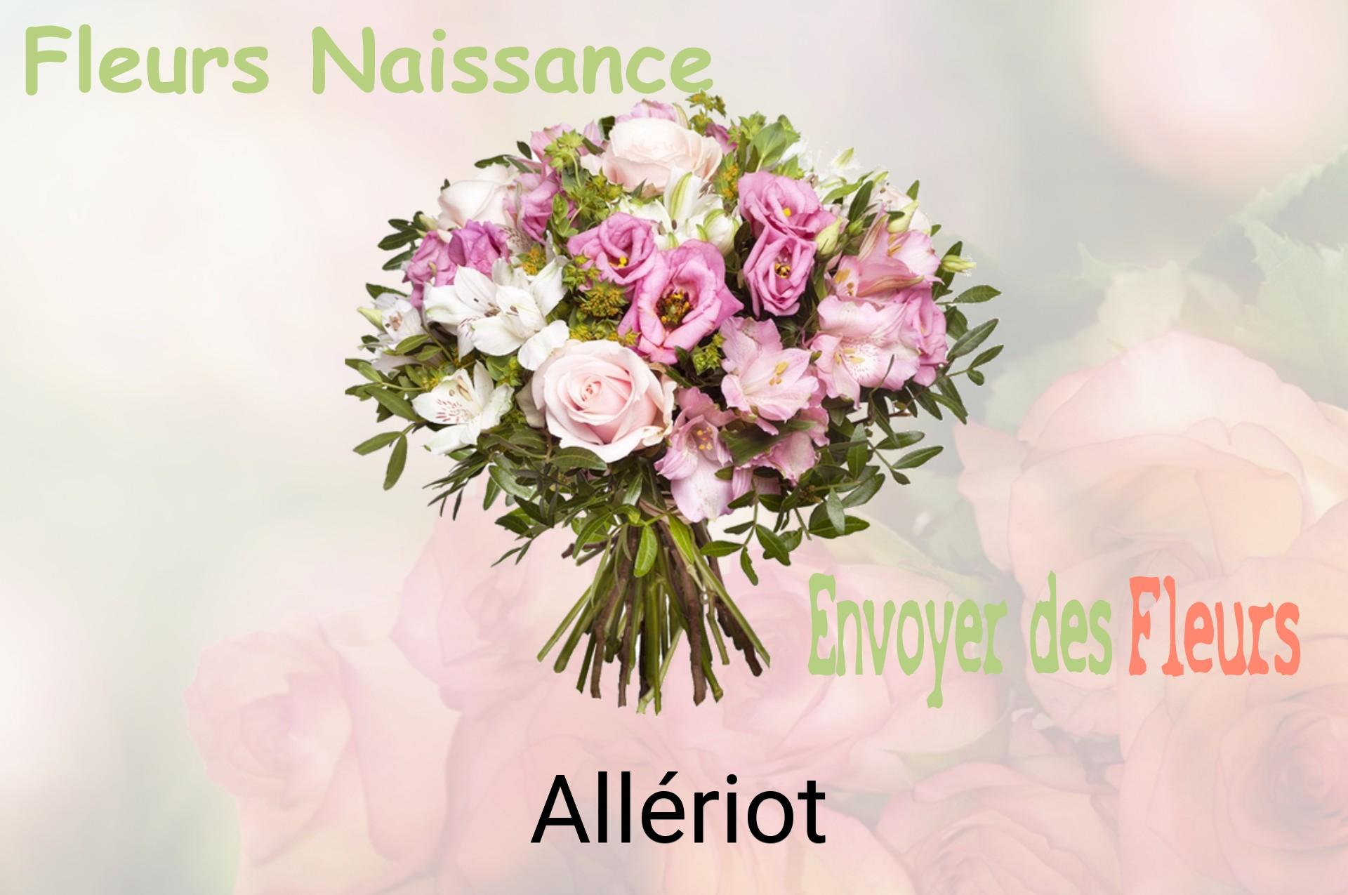 Bouquet de fleurs de naissance livré à Allériot